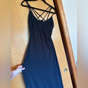Black Soft Stretchy Maxi Dress